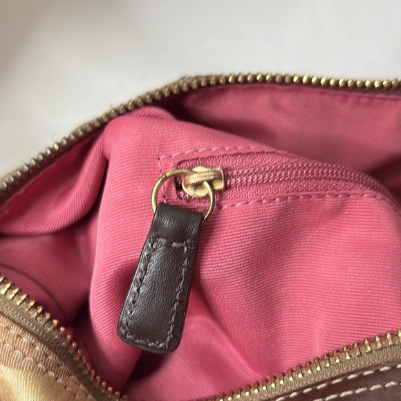 Coach Brown and Tan Satchel with Structured Design - Picture 16 of 16